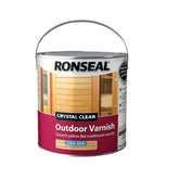 Ronseal Crystal Clear Outdoor Varnish - Satin 2.5L